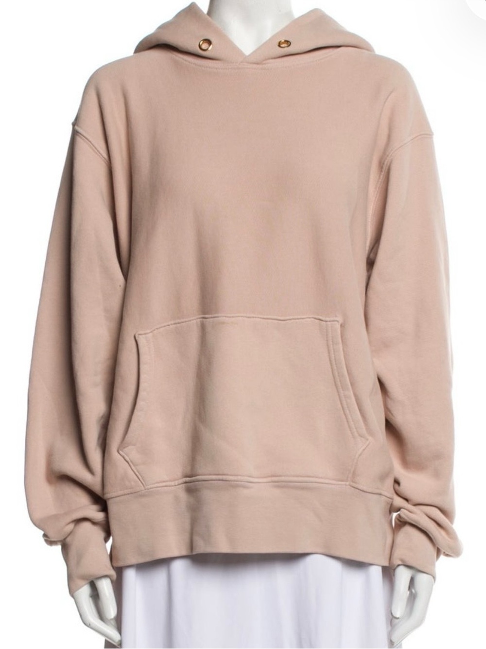 Les Tien Women's Oversized Hoodie in Blush Pink Sz M